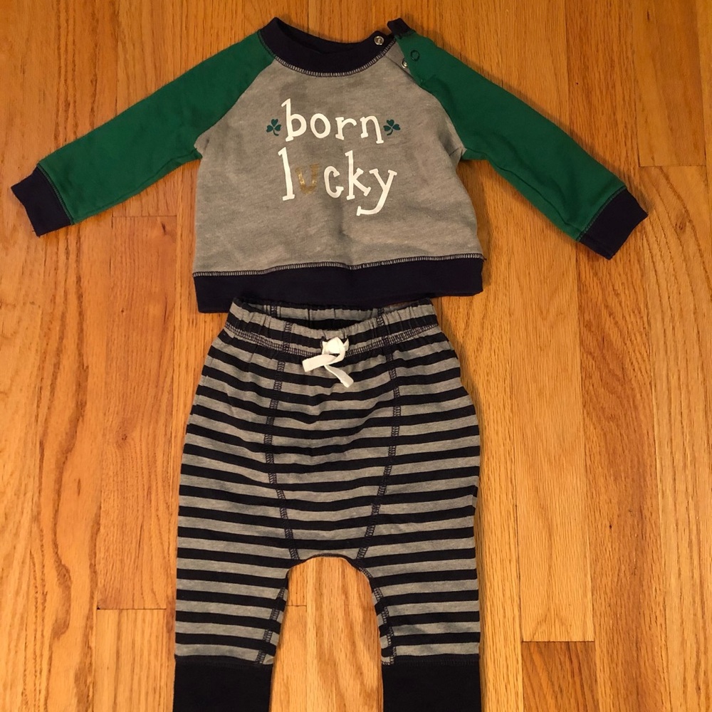 Cat & Jack Two-Piece Born Lucky Outfit